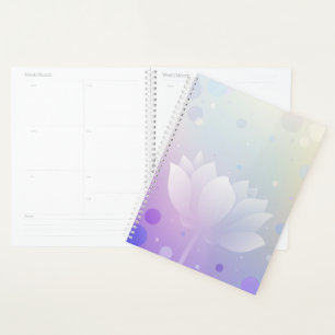 Agenda quotidien à couverture rigide Blooming Lotu
