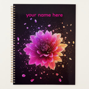 Agenda quotidien Rose Élégant