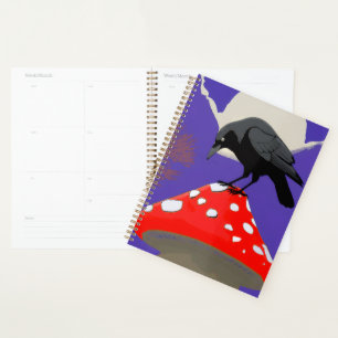 🖤 Agenda Semainier Corbeau Mystique