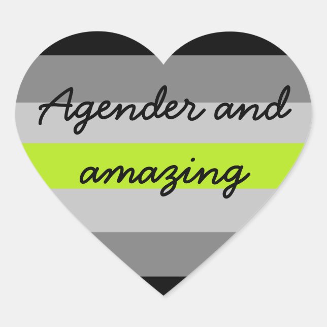 Agender and Amazing Sticker (Front)