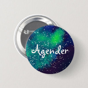 Agender Customizable Galaxy Identity 2 Inch Round Button