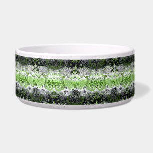 Agender Dragon Damask - Agender Pride Flag Colours