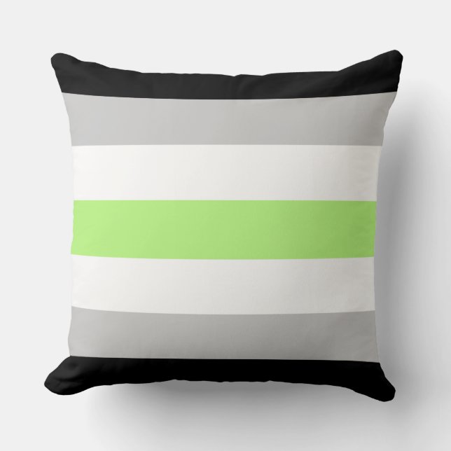 Agender Flag 20 x 20  Throw Pillow (Front)