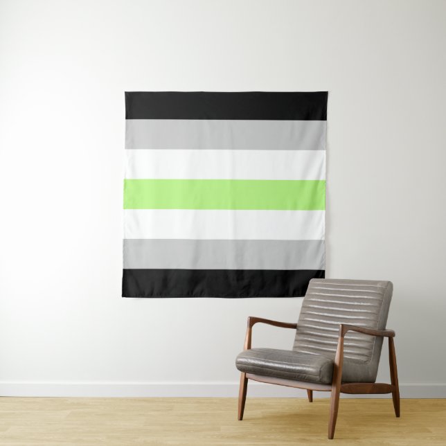 Agender Flag 57 x 57 Tapestry (In Situ (Horizontal))