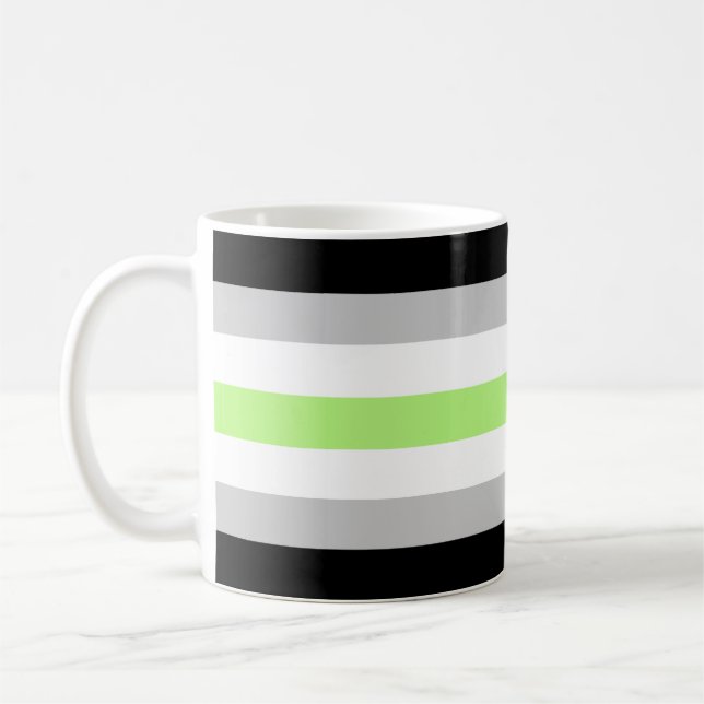 Agender Flag Coffee Mug (Left)
