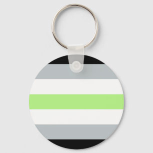 Agender Flag Keyring