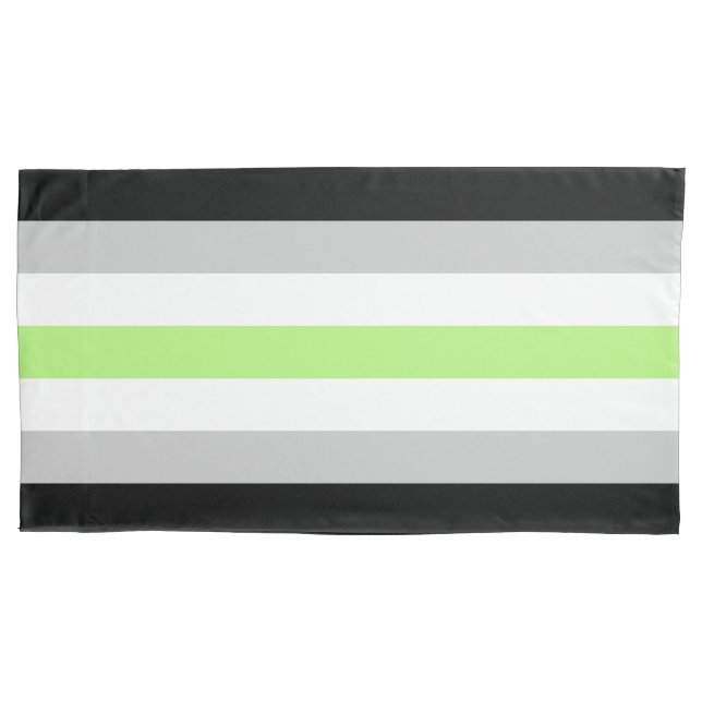 Agender Flag King Pillow Case (Front)