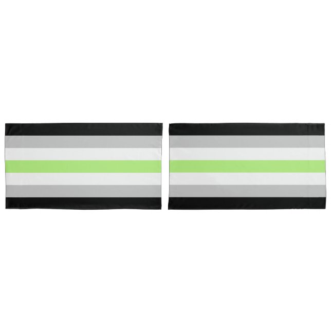 Agender Flag King Pillow Case (Front-Set)