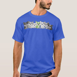 Agender Flag Pride Lgbtq Dogs Agender Corgi  T-Shirt