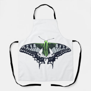 Agender Flag Swallowtail Butterfly Apron