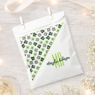 AGENDER FLORAL PATTERN LGBTQ CUSTOM MONOGRAM FAVOUR BAG