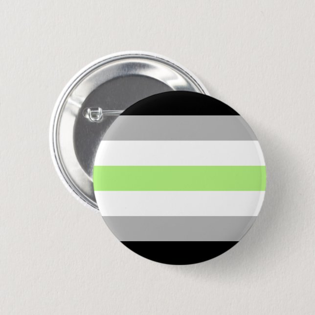 Agender Pride Flag 2 Inch Round Button (Front & Back)