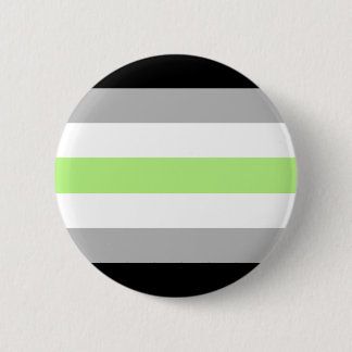 Agender Pride Flag  2 Inch Round Button
