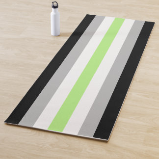 Agender Pride Flag – Agender Identity LGBTQIA+ Yoga Mat