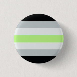 Agender Pride Flag Badge 1 Inch Round Button
