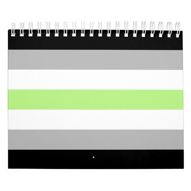 Agender Pride Flag Calendar (Cover)