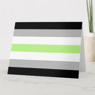 Agender Pride Flag Card