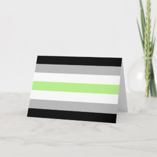 Agender Pride Flag Card