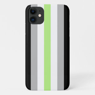 Agender Pride Flag iPhone 11 Case