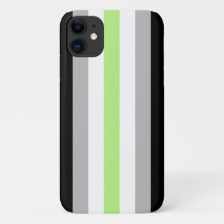 Agender Pride Flag iPhone 11 Case