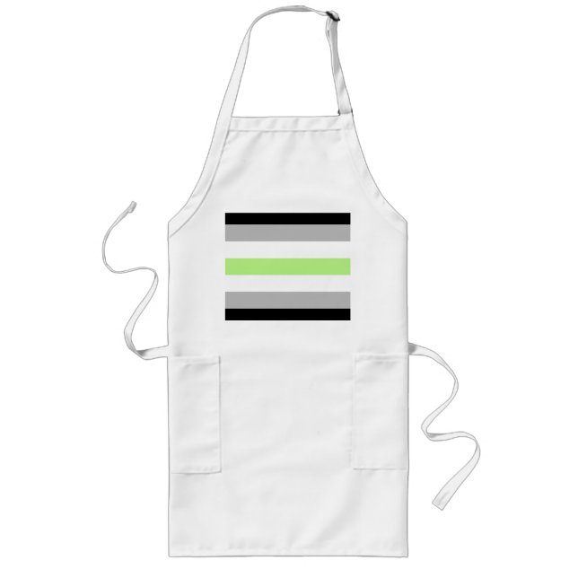 Agender_pride_flag Long Apron (Front)