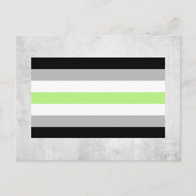 Agender Pride Flag Postcard (Front)