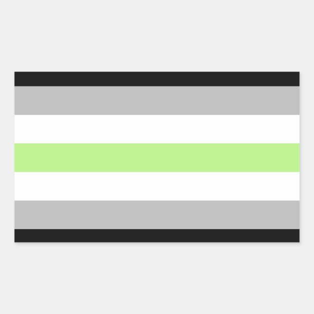 Agender Pride Flag Sticker (Front)