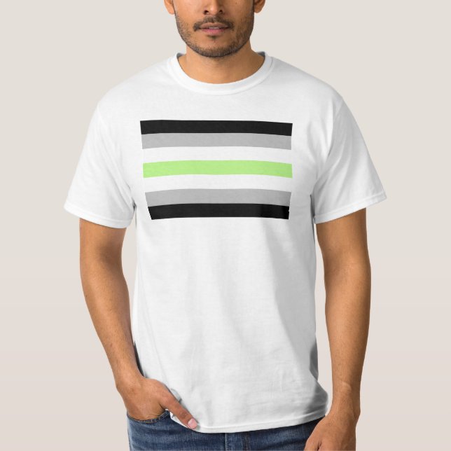Agender Pride Flag T-Shirt (Front)