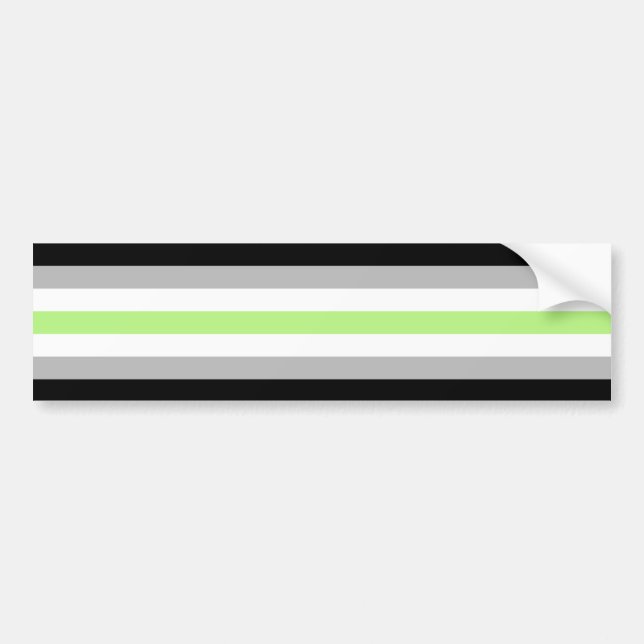 Agender Pride T-Shirt Bumper Sticker (Front)