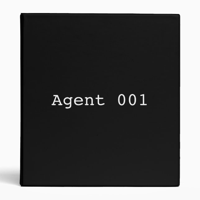 Agent 001 Binder (Front)