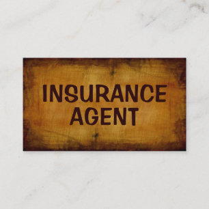 Agent d'assurance Carte de visite antique