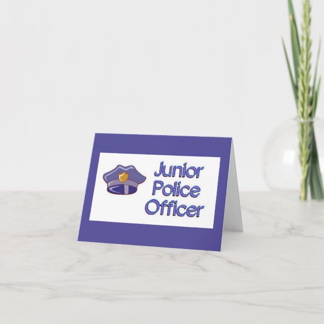 Agent de police junior Invitation d'anniversaire (Devant)