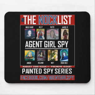 AGENT GIRL SPY MOUSE PAD