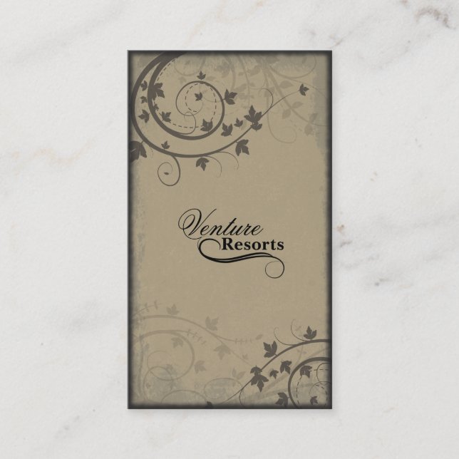 Agent immobilier Carte de visite - Brown beige noi (Devant)