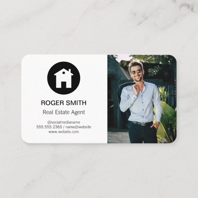 Agent immobilier | Carte de visite classique (Devant)