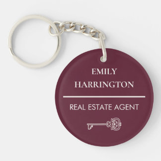 Agent Immobilier Classique Clé Marron
