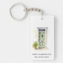 Agent immobilier logo aquarelle Porte Verte