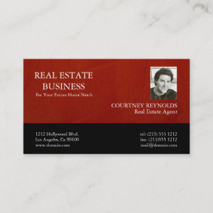 Agent immobilier Marsala Crimson Cartes de visite