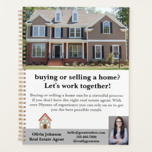 Agent immobilier moderne Planificateur personnalis