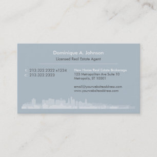 Agent immobilier urbain Carte de visite personnali