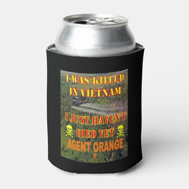 AGENT ORANGE CAN COOLER (Can Front)