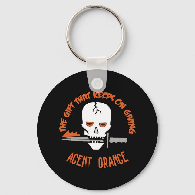 Agent Orange The Gift DARK Keychain (Front)