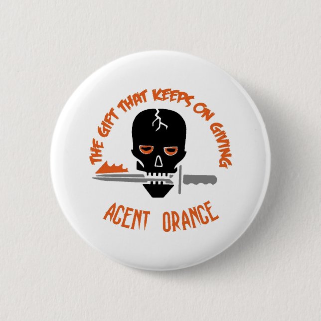 Agent Orange The Gift LIGHT 2 Inch Round Button (Front)