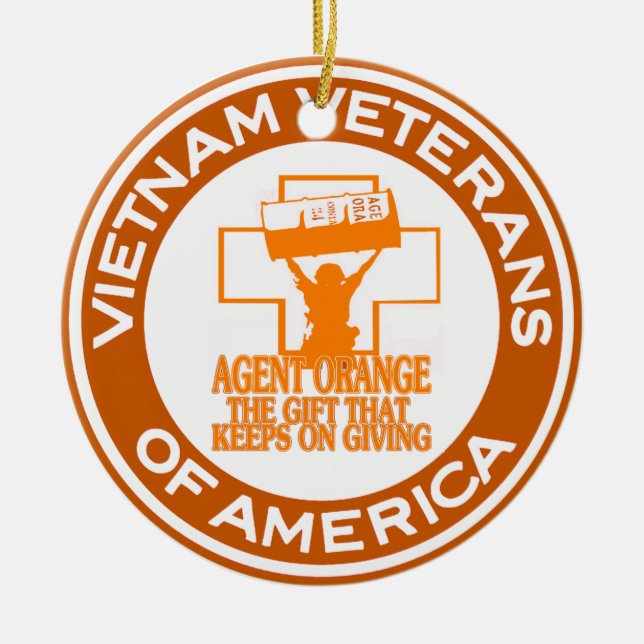 Agent Orange VVA Ceramic Ornament (Front)