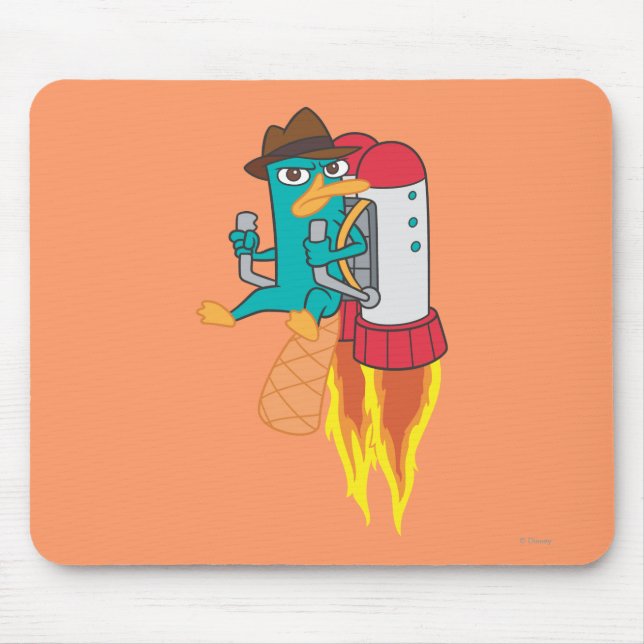 Agent P Rocket Pack Mouse Pad (Front)