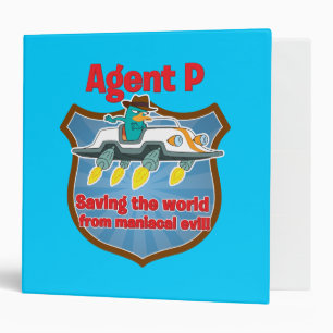 Agent P Saving the world from maniacal evil Car Binder