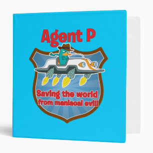 Agent P Saving the world from maniacal evil Car Binder