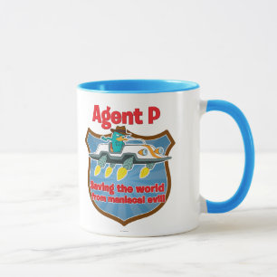 Agent P Saving the world from maniacal evil Car Mug