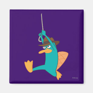 Agent P Swinging from Rope Magnet