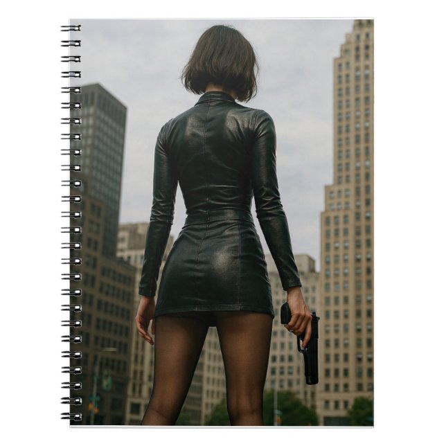 Agentin Black Poster Notebook (Front)